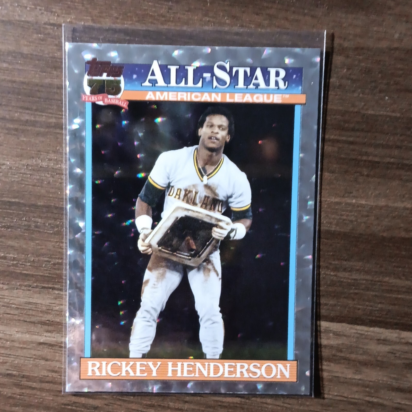 2026 Topps Series 2 Rickey Henderson #91AS-10 1991 All-Star Silver Crackle Foil