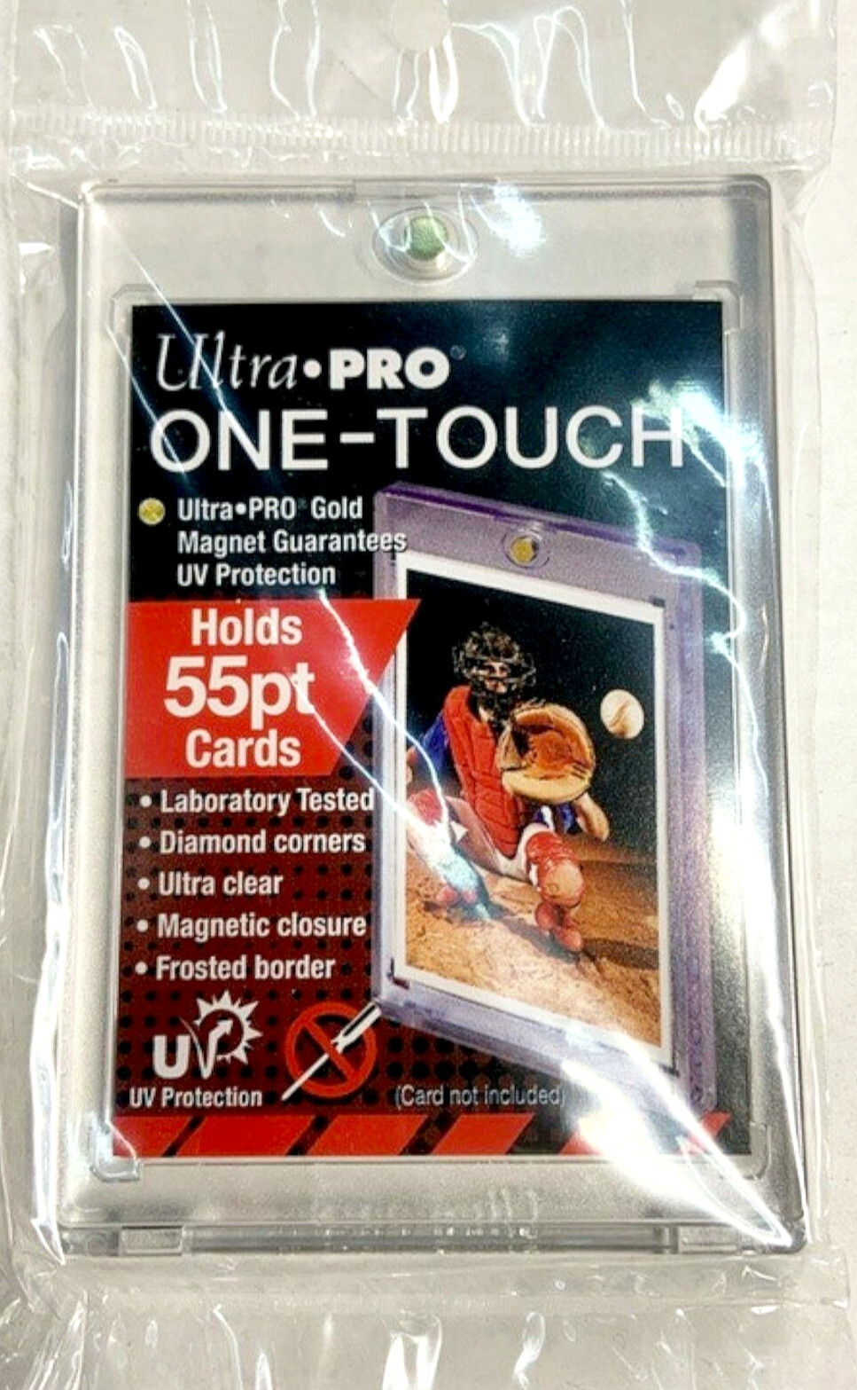 25-PACK Ultra Pro One-Touch Magnetic 55pt Trading Card Holder 81909-UV ccg mtg