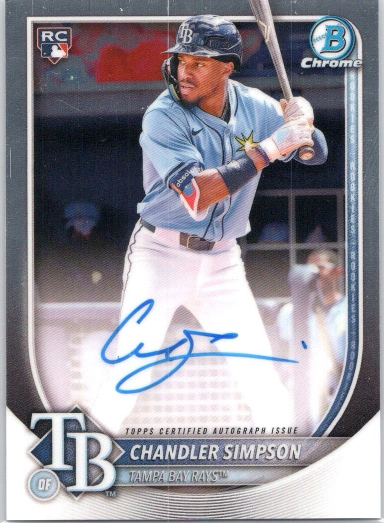 2025 Bowman Chrome Chandler Simpson RC Auto On-Card Rookie Autograph CRA-CS