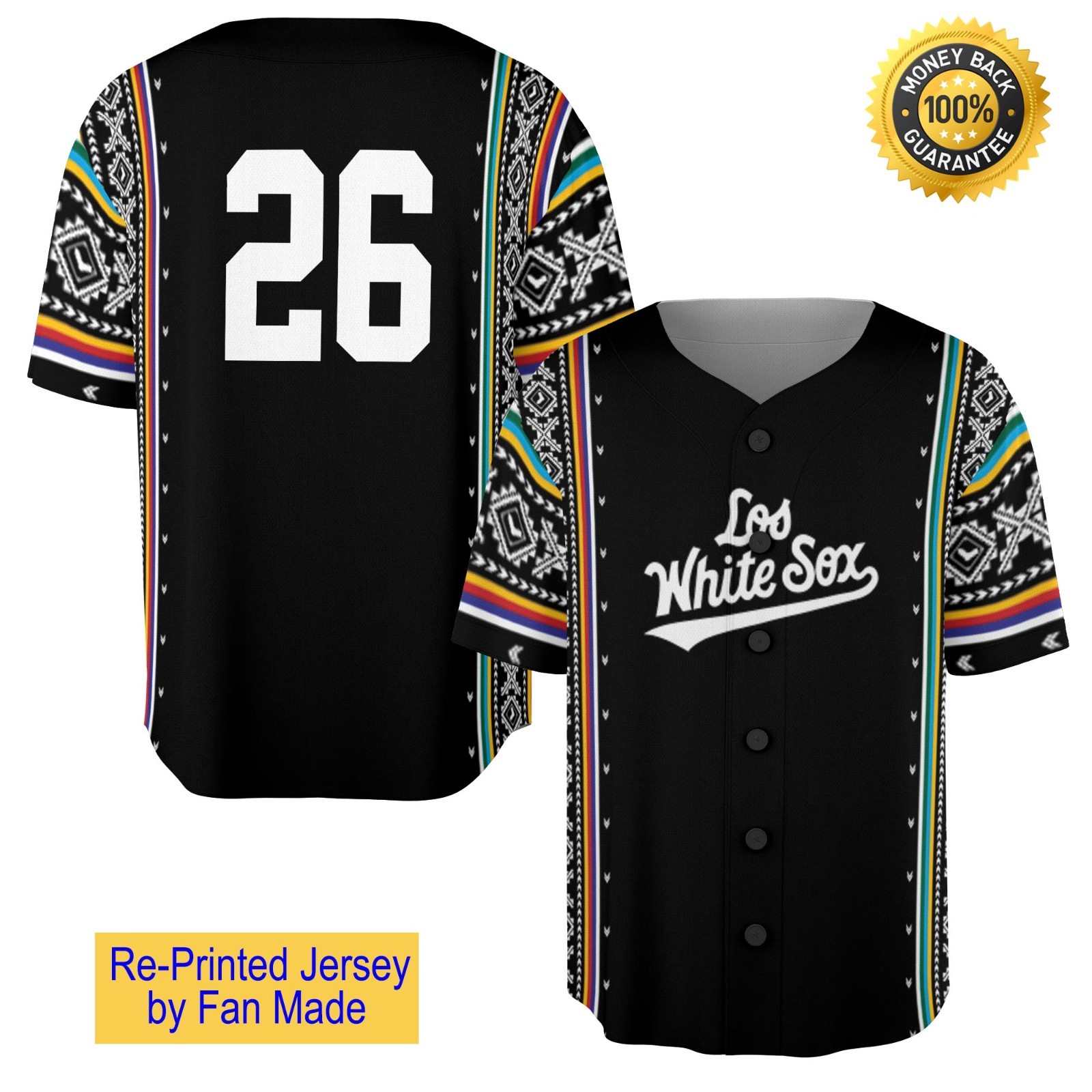 Custom Name Los White Sox Poncho Jersey Giveaway 2026 – USA Size
