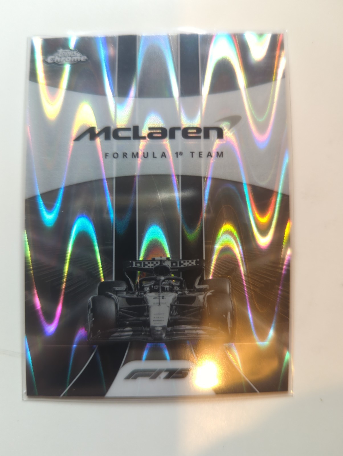 2025 Topps Chrome Formula 1 – McLaren Formula 1 Team #176 Black & White Waveray