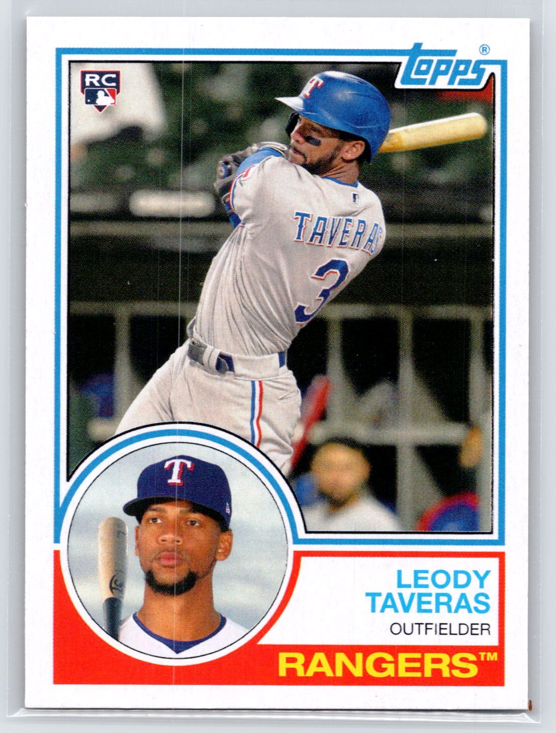 Leody Taveras 2021 Topps Archives RC #163 Texas Rangers