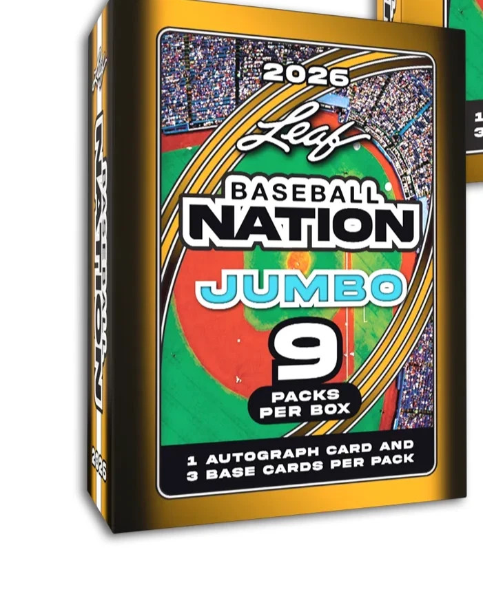2026 Leaf Baseball Nation Factory Sealed Jumbo Box