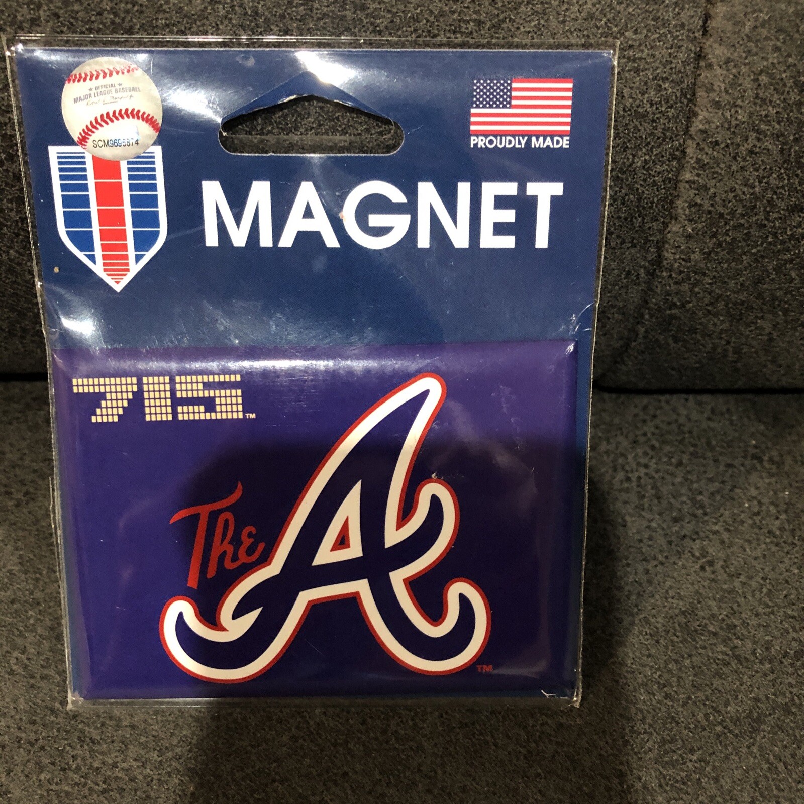 ATLANTA BRAVES Magnet MLB 3.5 x 2.5 The A 715 Hank Aaron – New In Package