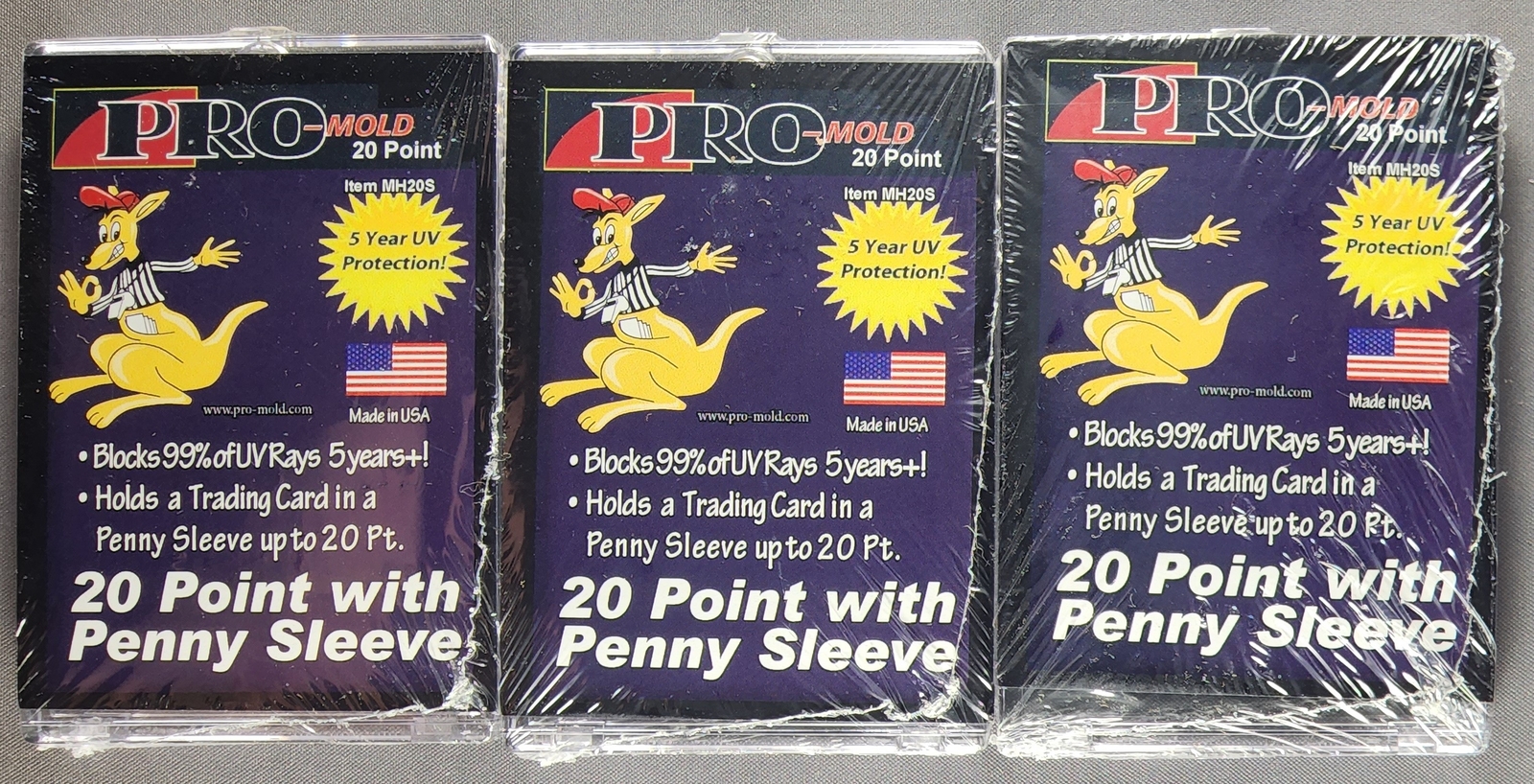 3x Pro Mold MH20S 1st Gen w/ Sleeve 20pt Magnetic Card Holder One Touch