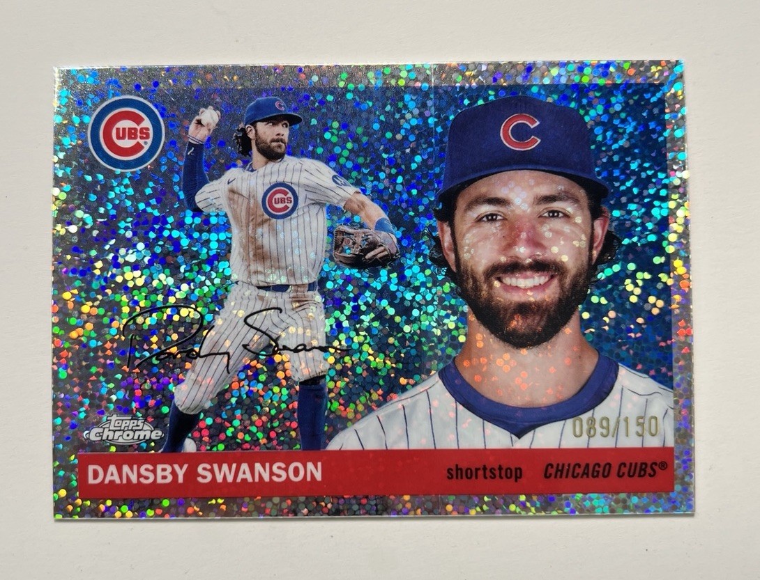 2025 Topps Chrome Platinum /150 Dansby Swanson SPECKLE REFRACTOR #86 Cubs
