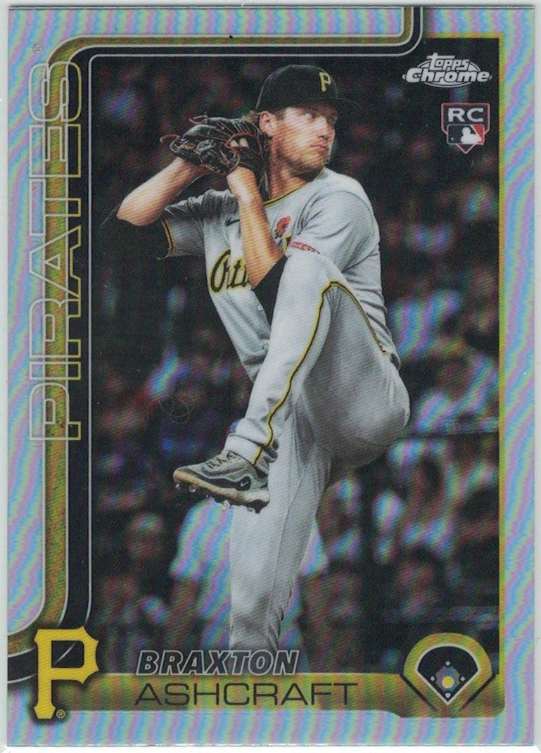 2025 Topps Chrome Update #USC142 Braxton Ashcraft Refractor Rookie RC Pirates