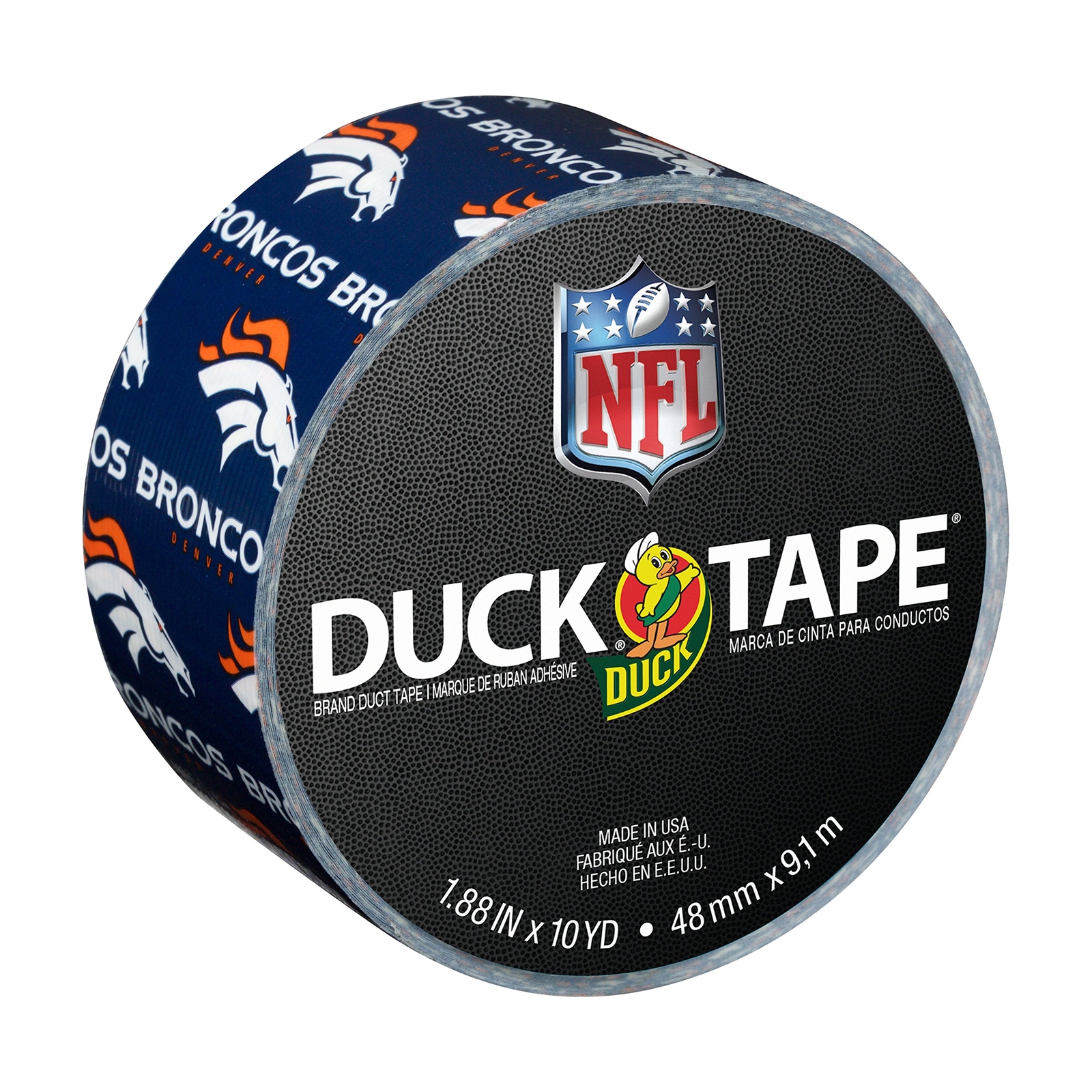 Duck Brand Denver Broncos NFL Team Logo Duct Tape 1.88-Inch by 10 Yard…