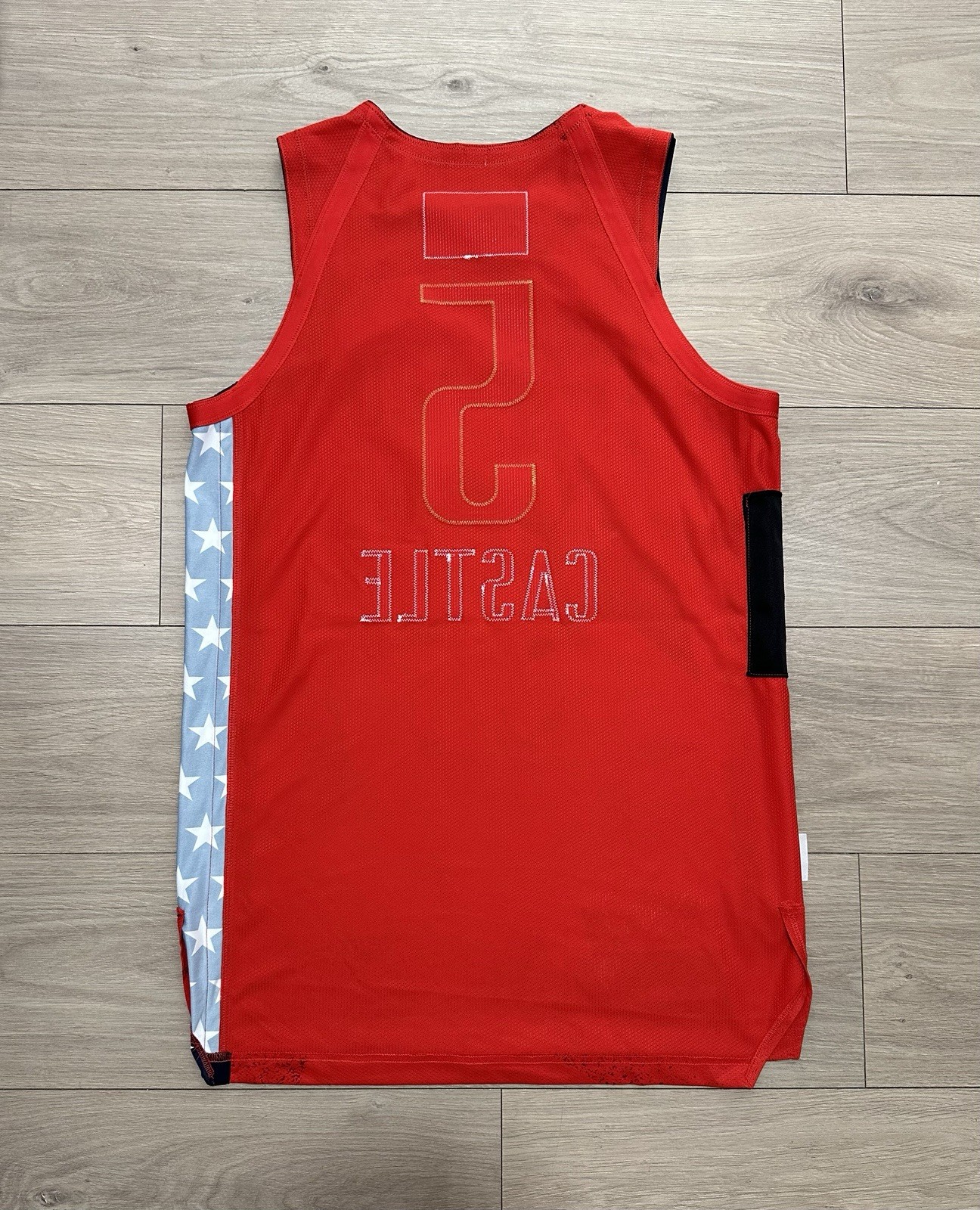 San Antonio Spurs Team Issued Stephon Castle all-Star Prototype Pro Cut Jersey