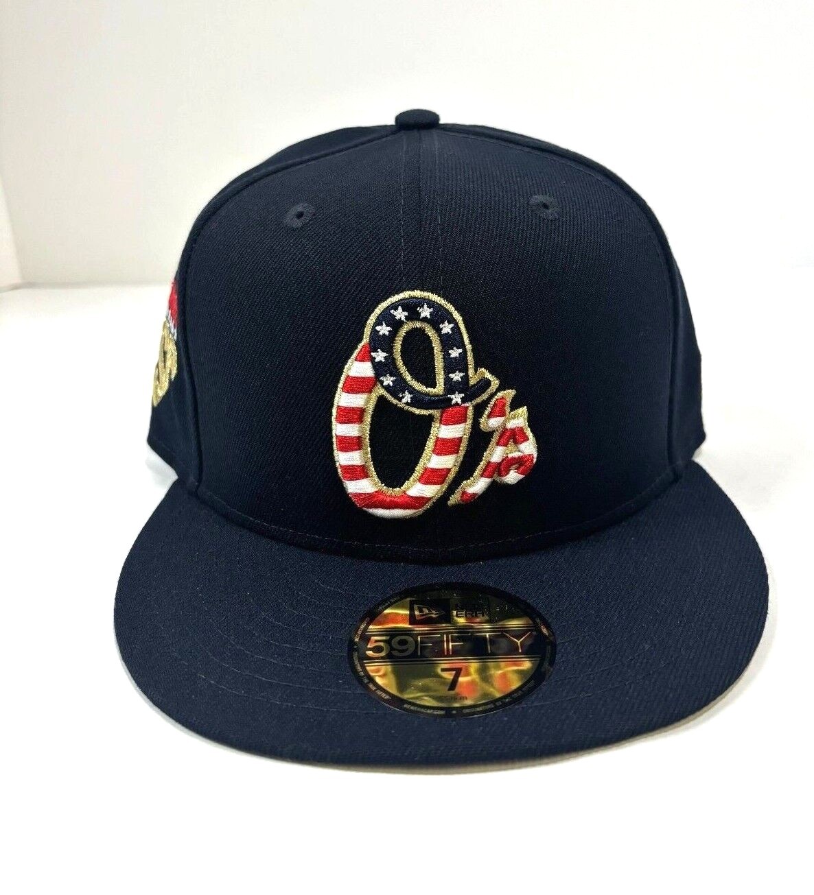 Baltimore Orioles MLB NE 2023 Fourth of July Fitted Hat~ Blue