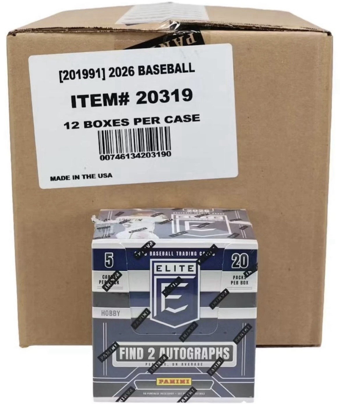 2026 Panini Donruss Elite Baseball 12 Box Hobby Case