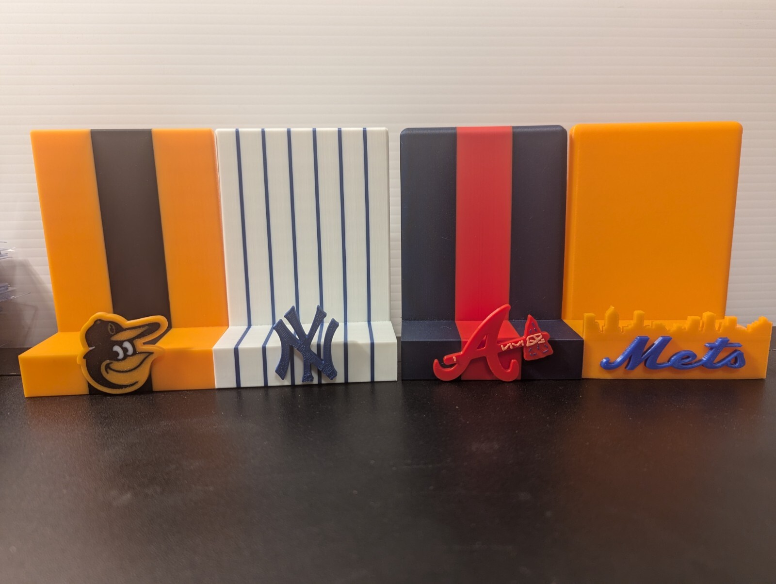 MLB sports card display stand. top loader, graded or mag. OR CUSTOM color/team