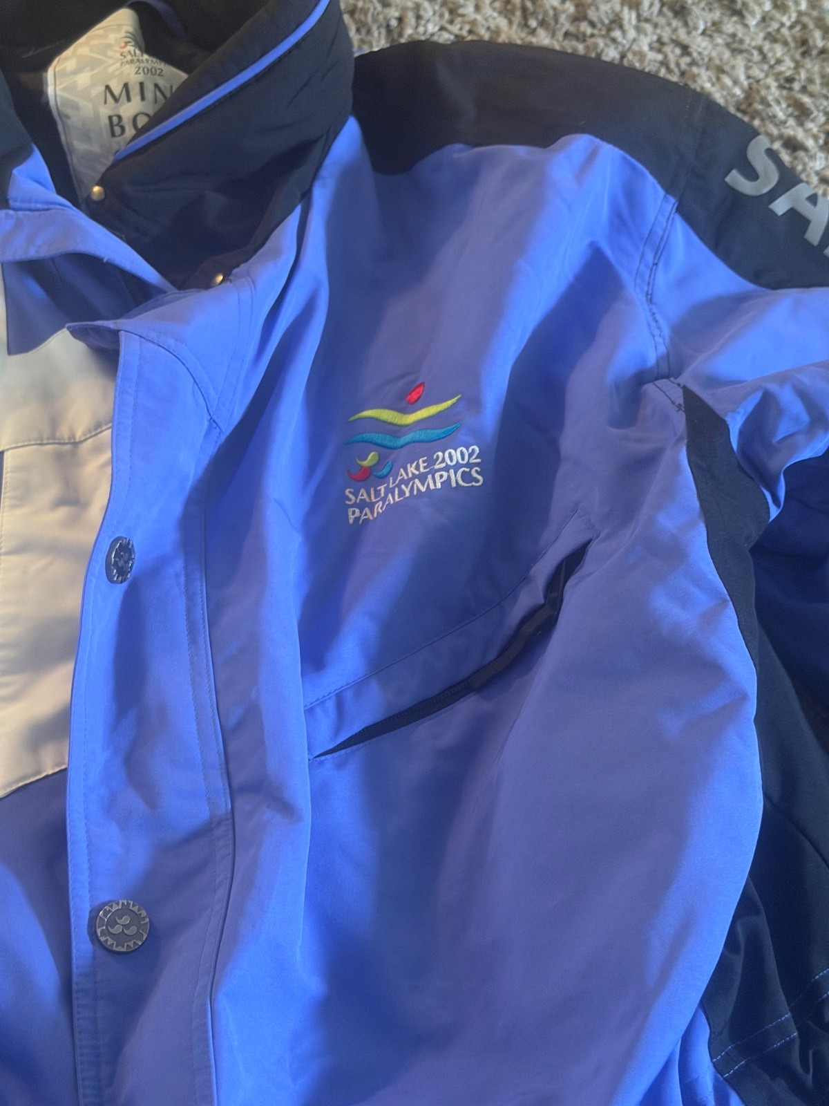 Salt Lake City 2002 Winter Olympics Marker Jacket Vintage Hooded Parka Ski Coat