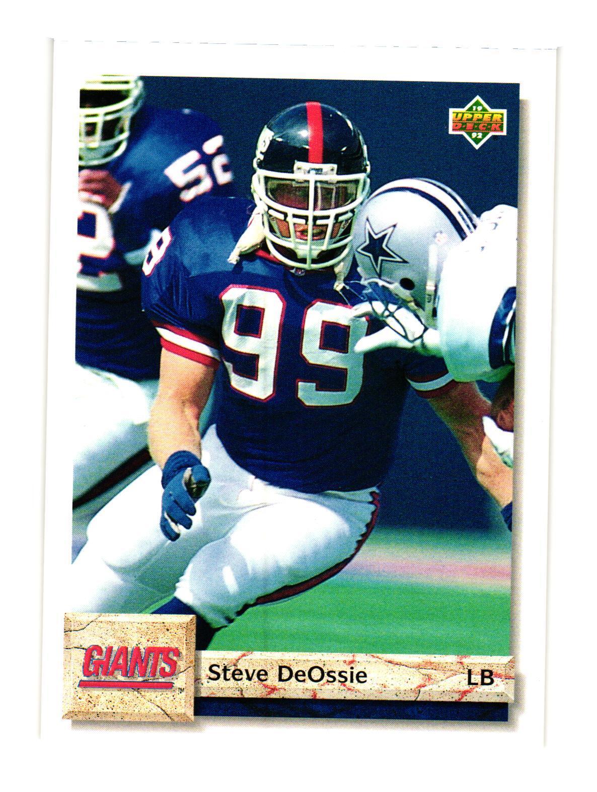 1992 Upper Deck #479 Steve DeOssie New York Giants