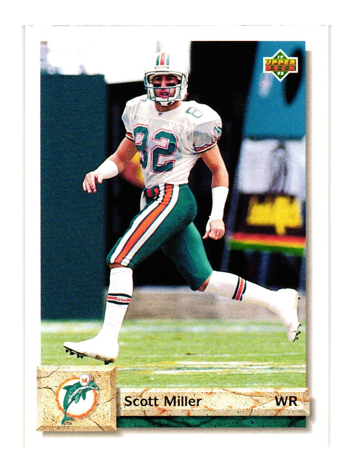 1992 Upper Deck #506 Scott Miller Miami Dolphins