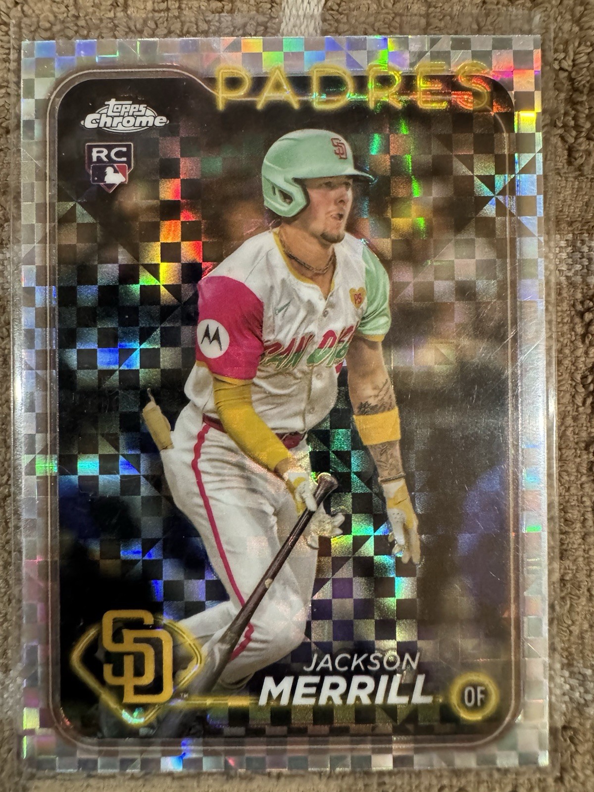 Topps 2024 Chrome Update Jackson Merrill Padres #USC153 RC X-Fractor