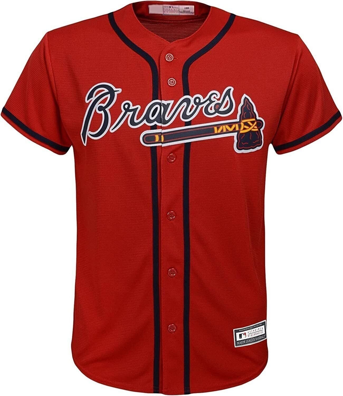 Outerstuff Ronald Acuna Jr. Jersey Atlanta Braves MLB Kids/Youth 4-20 Player