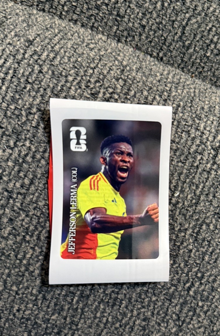 2026 Panini Coca-Cola FIFA Soccer Sticker Jefferson Lerma Colombia ship free