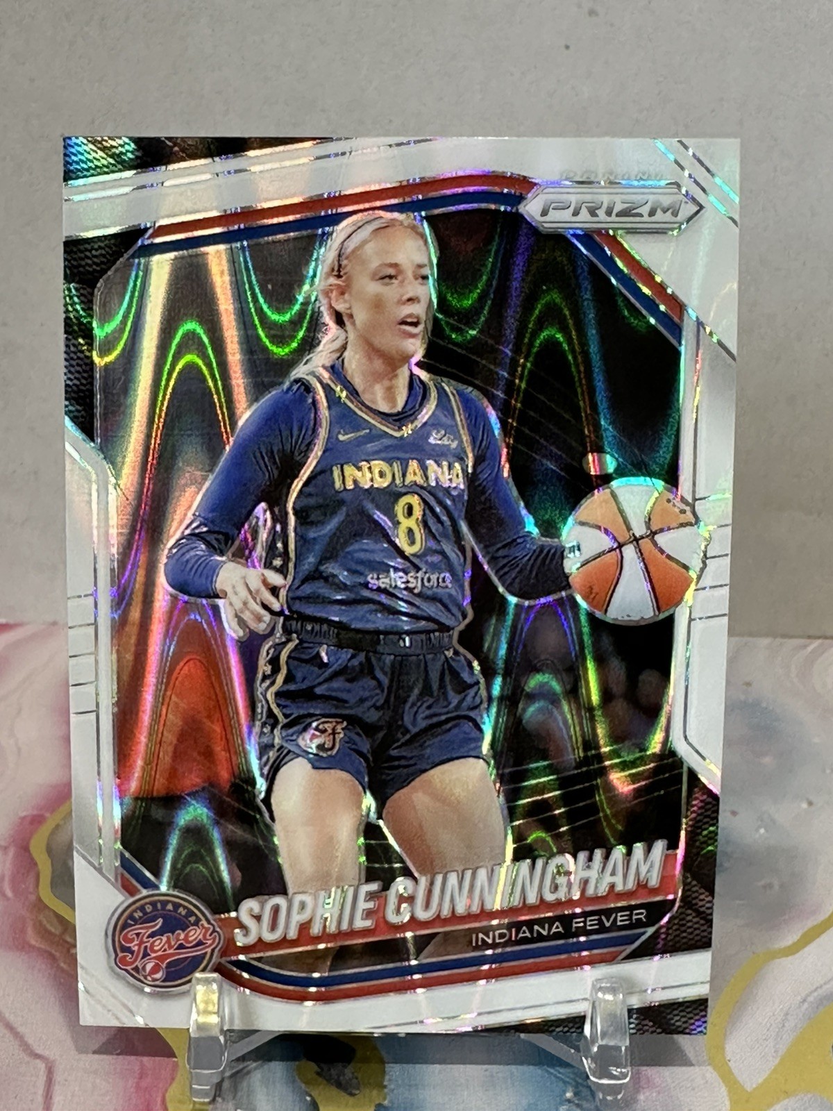 Sophie Cunningham 2025 Panini Prizm WNBA #63 White Seismic Prizm