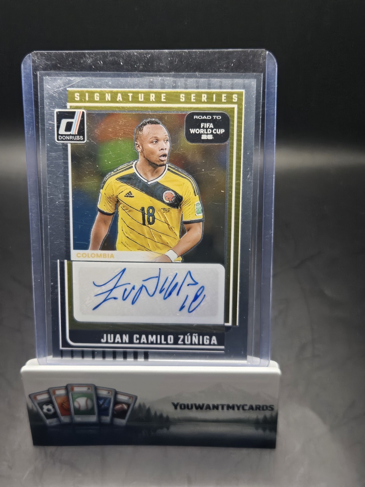 2025-26 Panini Donruss World Cup Juan Camilo Zuniga Chrome Auto #SS-JCZ Colombia