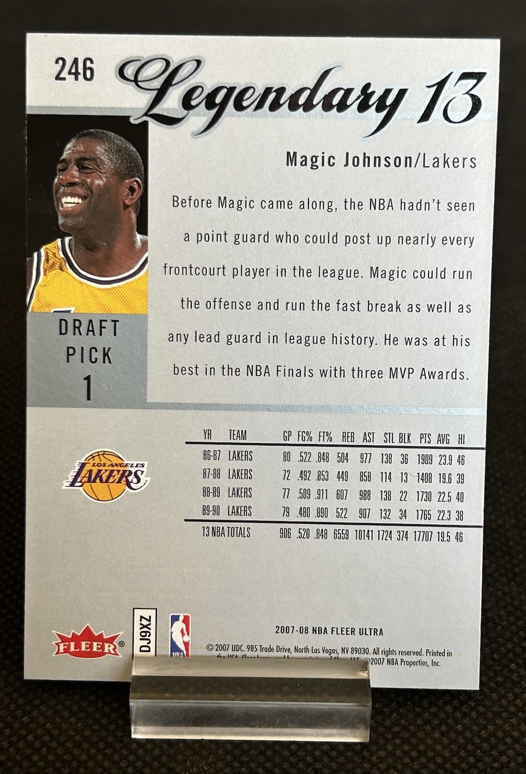 2007-08 Fleer Ultra – Legendary 13 Magic Johnson #246