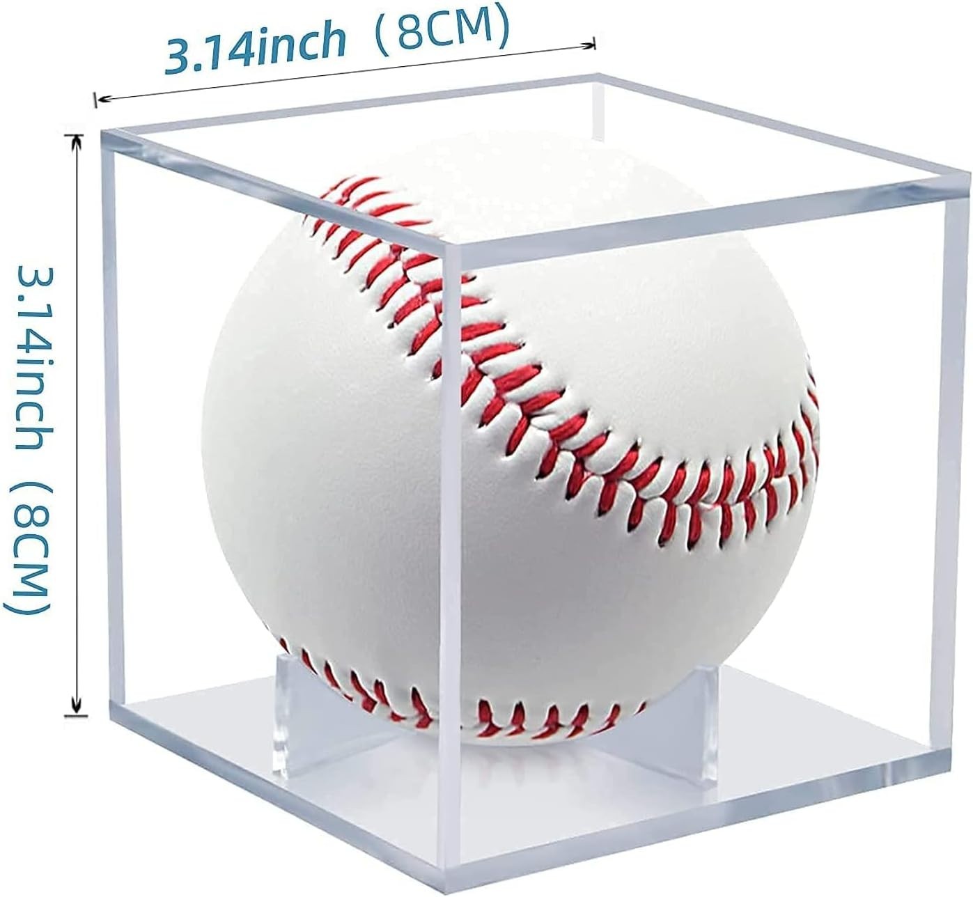NEW 24 Pack Baseball Display Cases UV Protected Clear Acrylic Ball Cubes