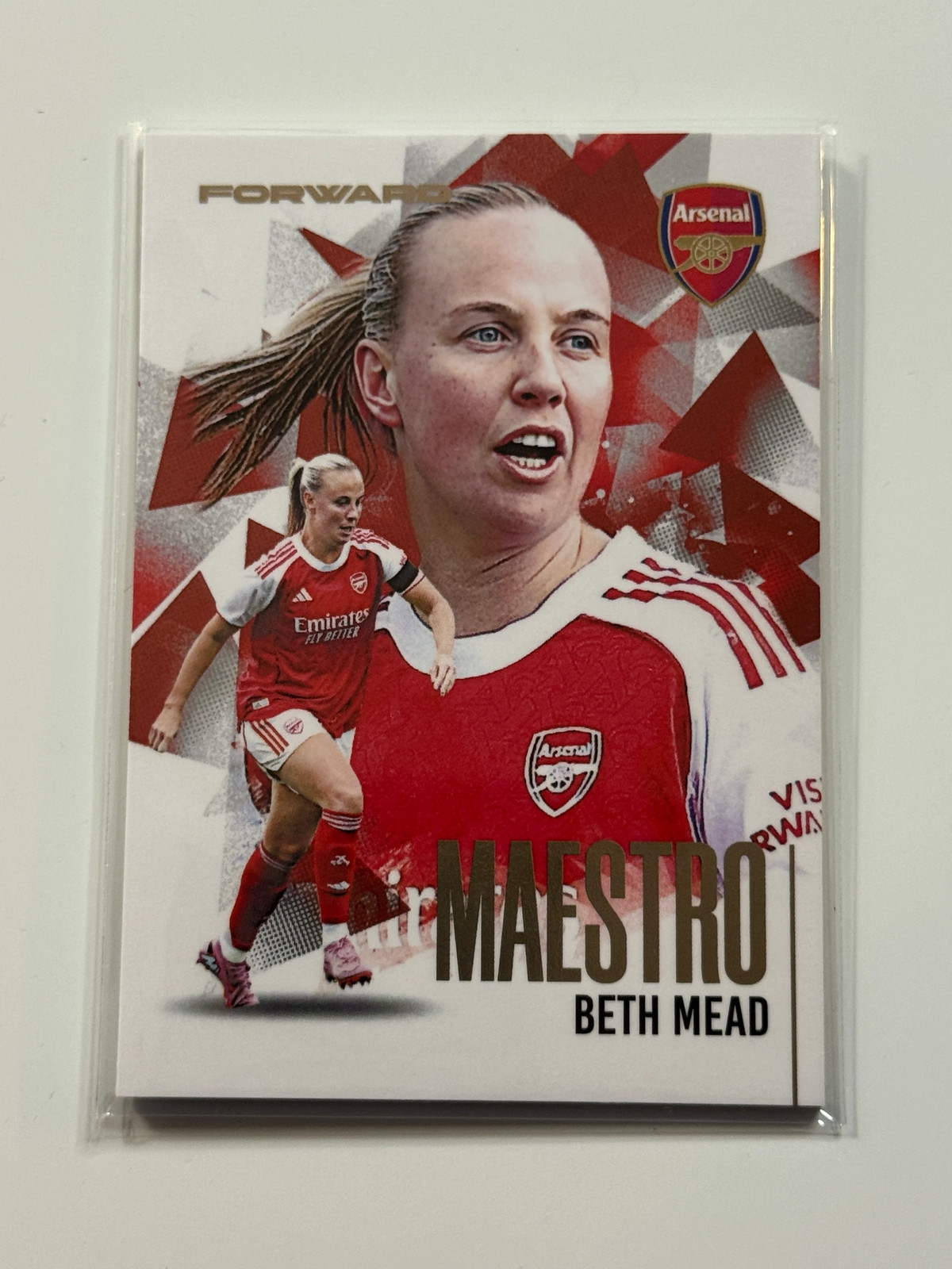 2025-26 Futera Club FX Arsenal Maestro Gold #36 Beth Mead 10/19