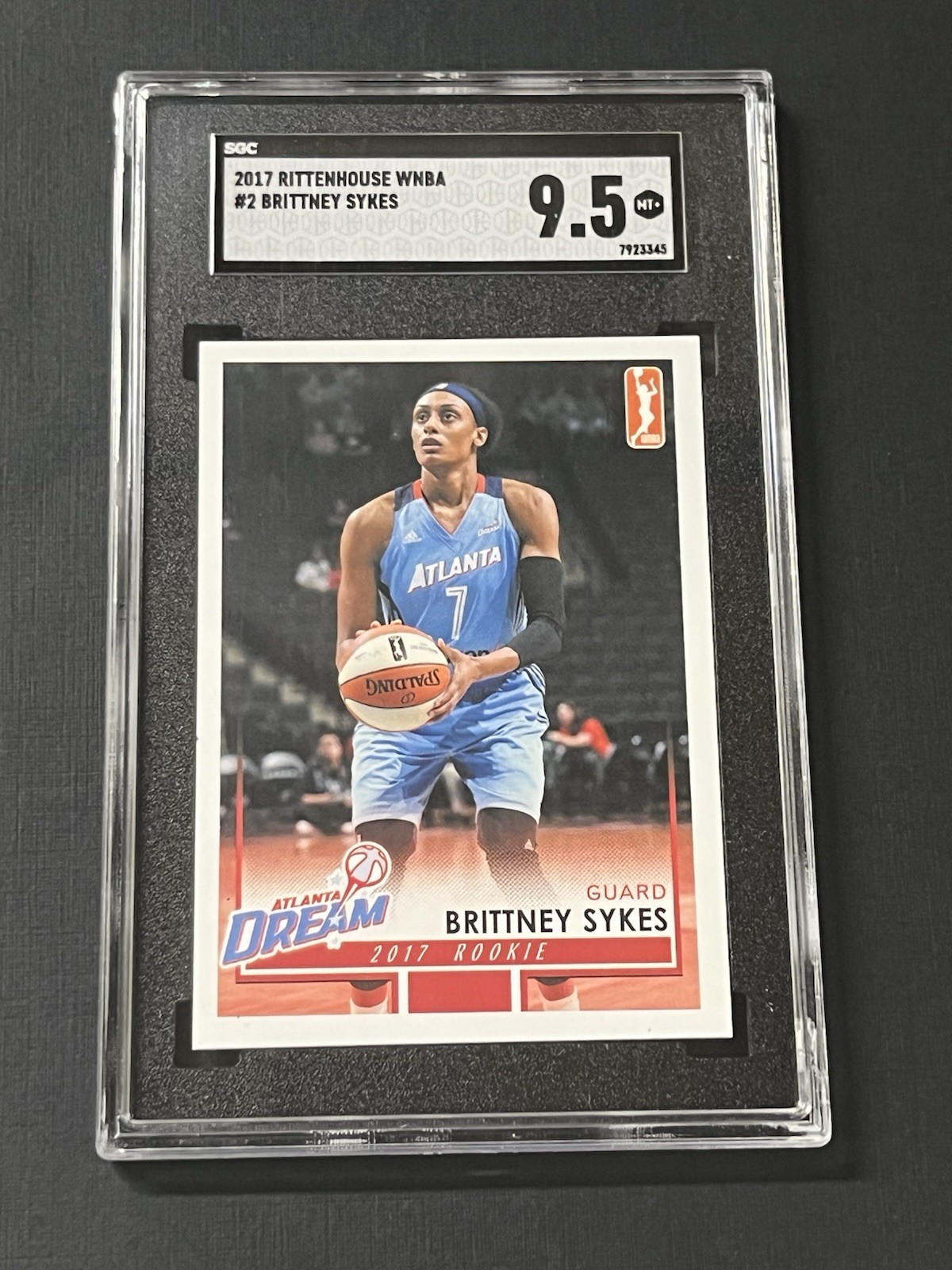 2017 Rittenhouse WNBA #2 Brittney Sykes Rookie RC Toronto Tempo Syracuse