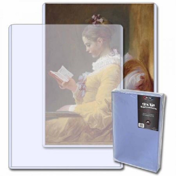 20 High Quality BCW 9×12 Topload Holders Rigid PVC For Photos/ Prints/ Documents