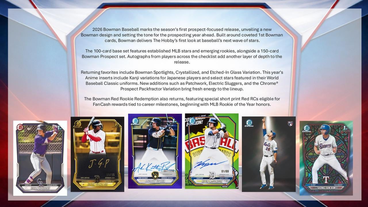 2026 Bowman Baseball Mega Box