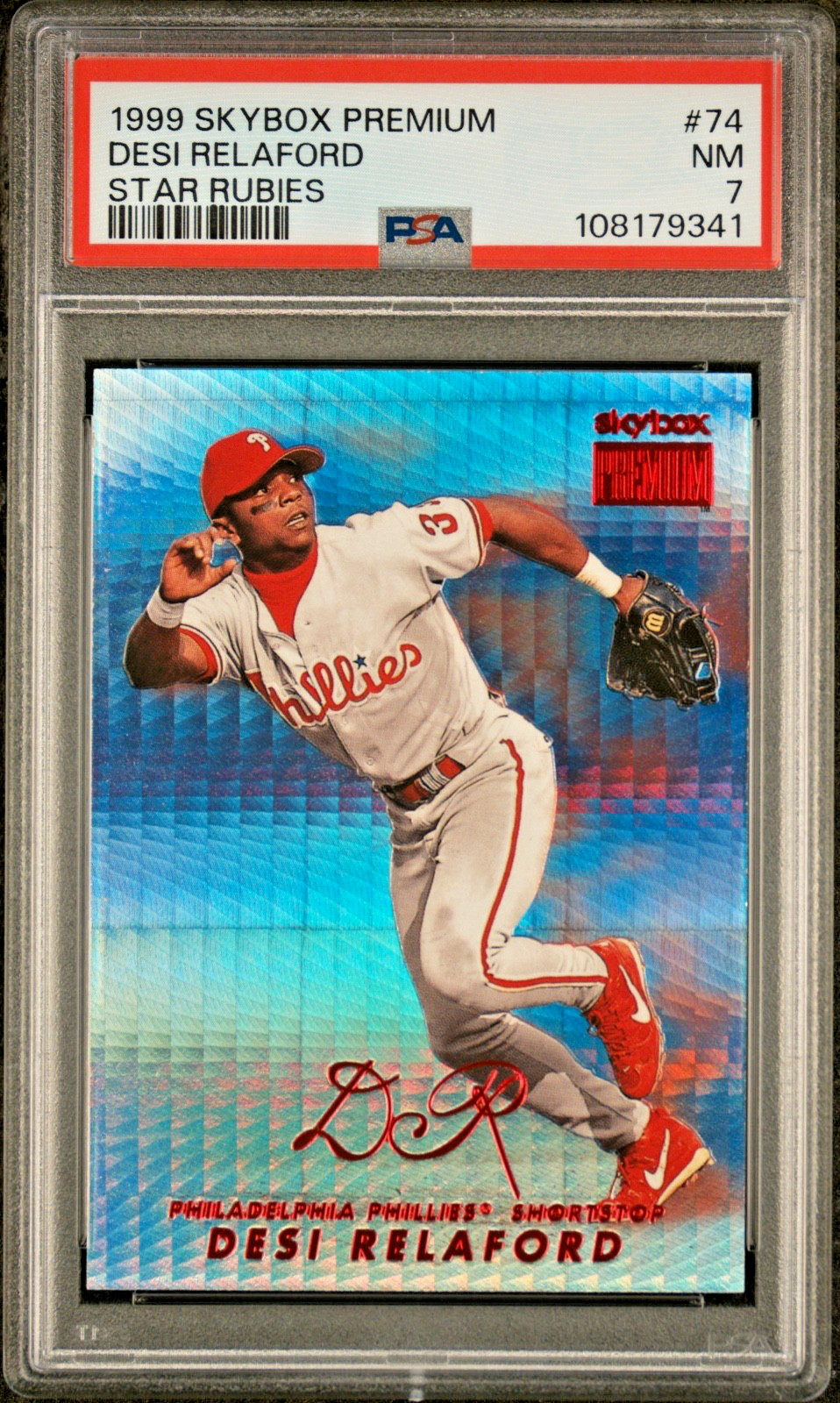 DESI RELAFORD 1999 Skybox Premium Star Rubies 27/50 PSA 7 (pop 2 : 0 higher)