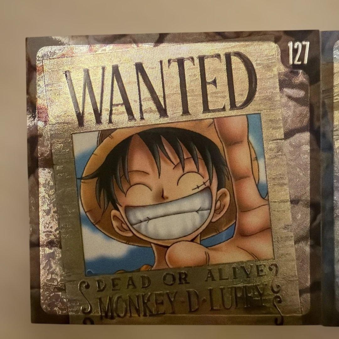 One Piece Original Arrangement Book Morinaga Seal Luffy Sanji WANTED Stickers