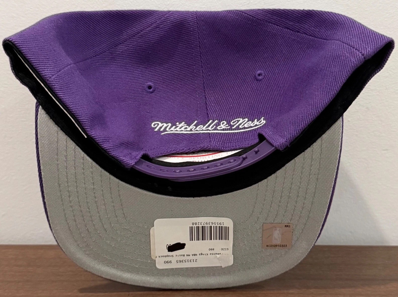 Mitchell & Ness Sacramento Kings Purple Basic Snapback Adjustable Hat Cap NEW