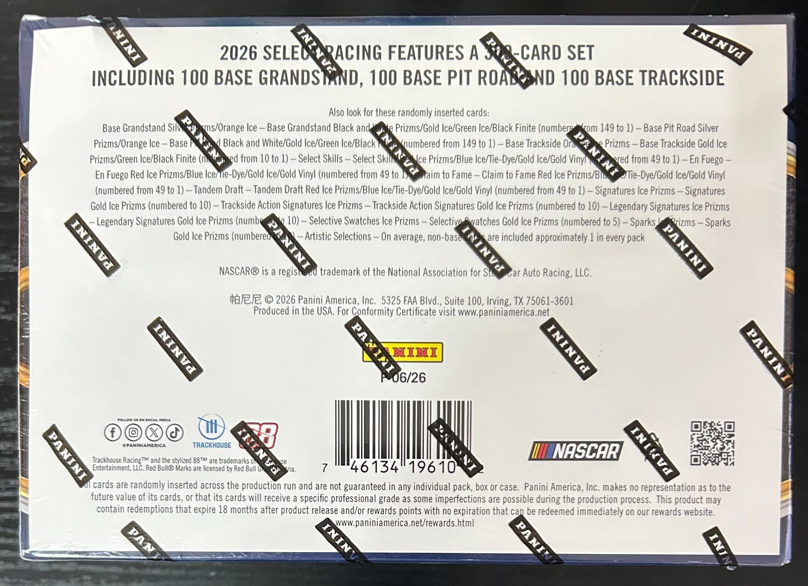 2026 Panini Select Nascar Racing Mega Box Factory Sealed 🚚✅