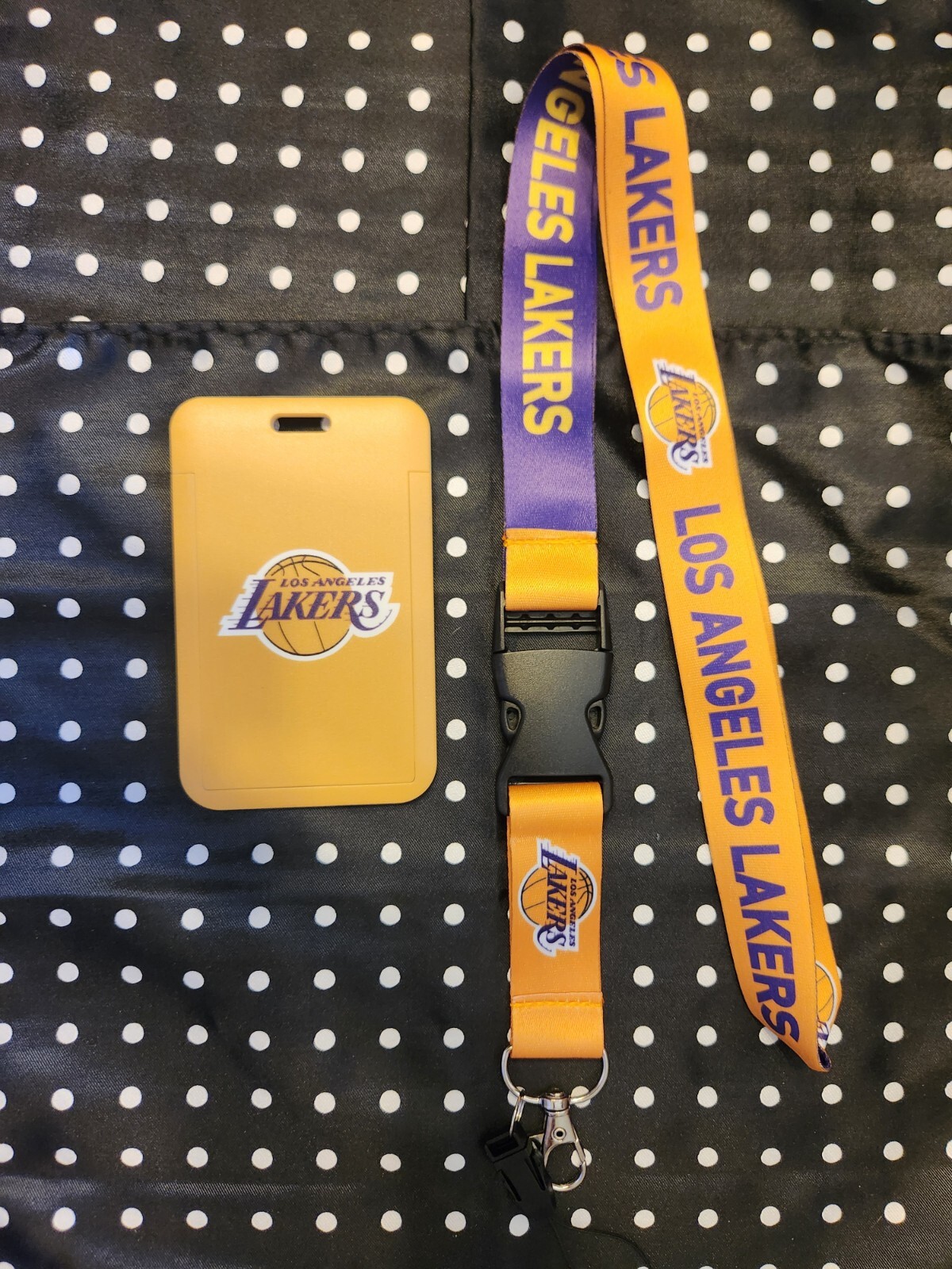 Los Angeles Lakers NBA Lanyard Keychain & ID Holder