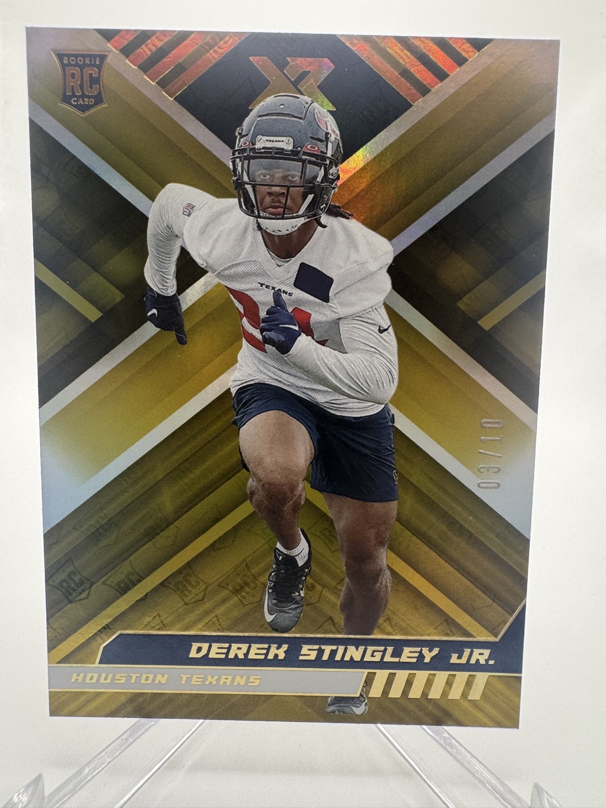 2022 Panini XR – Rookies Derek Stingley Jr. #193 Gold /10 (RC)