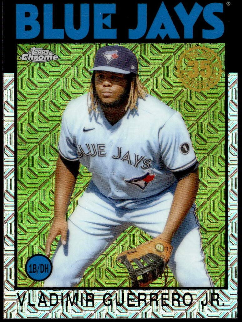 2021 Topps #86BC-35 Vladimir Guerrero Jr. 1986 Topps 35th Chrome Mojo E1