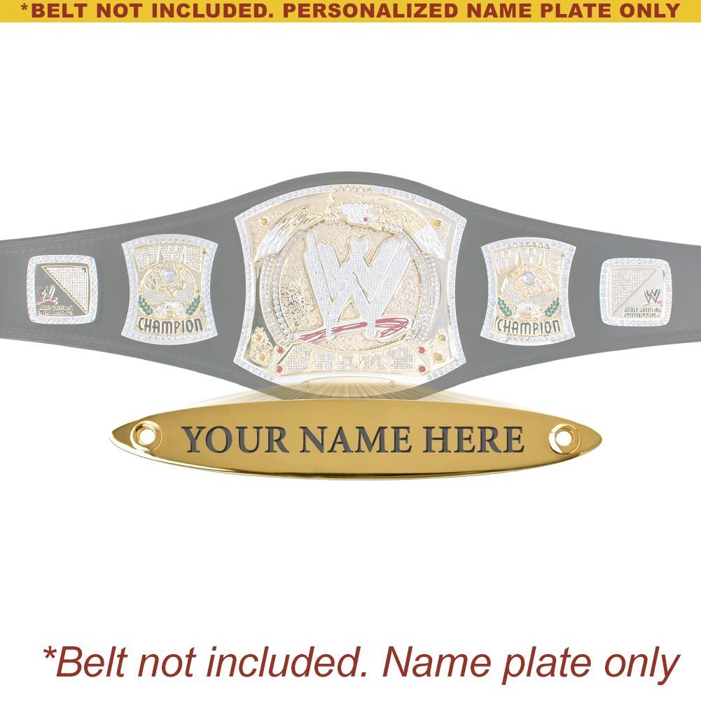 Personalized Nameplate for Adult WWE Spinning Championship (WWE SHOP VER. ONLY)