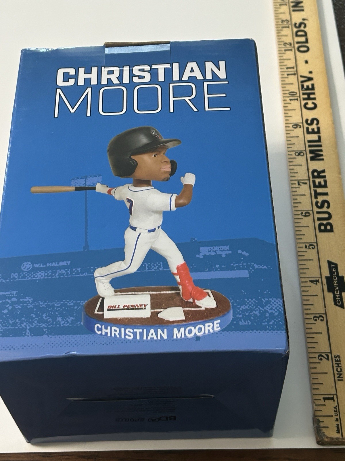 Christian Moore Bobblehead 2025 Rocket City Trash Pandas LA Angels – New In Box