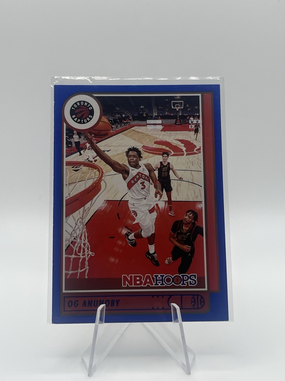 OG Anunoby Blue Parallel 2021-22 Panini NBA Hoops Basketball #99 Toronto Raptors