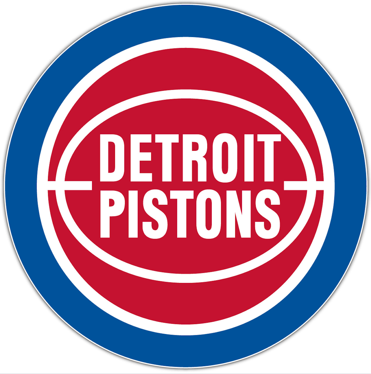 Sticker – Detroit Pistons – Die Cut Laminated Vinyl Decal
