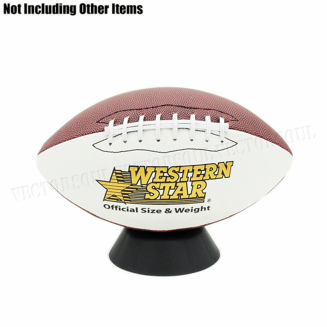 US 3x Plastic Black Ball Display Holder Stand for Basketball Football Rugby Gift