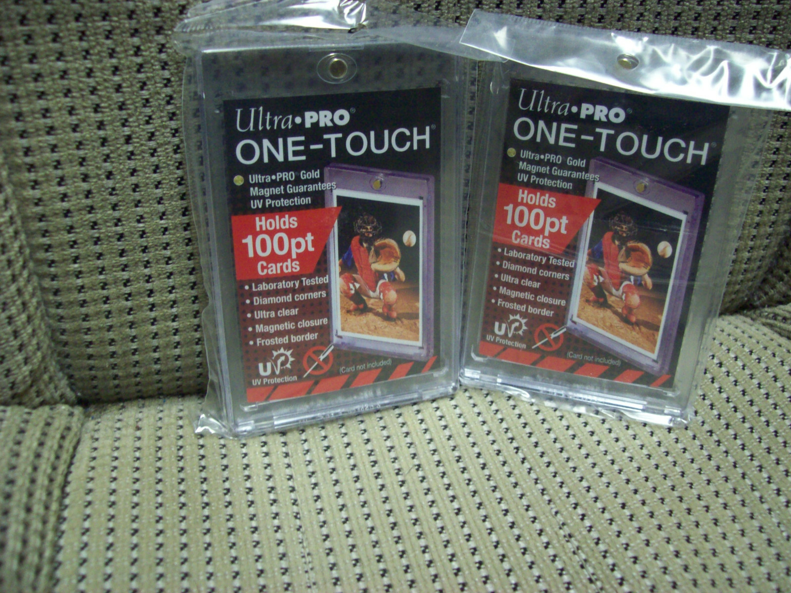 Ultra Pro, Set of Two, 100 pt. One-Touch Magnetic UV Protected Card Holder
