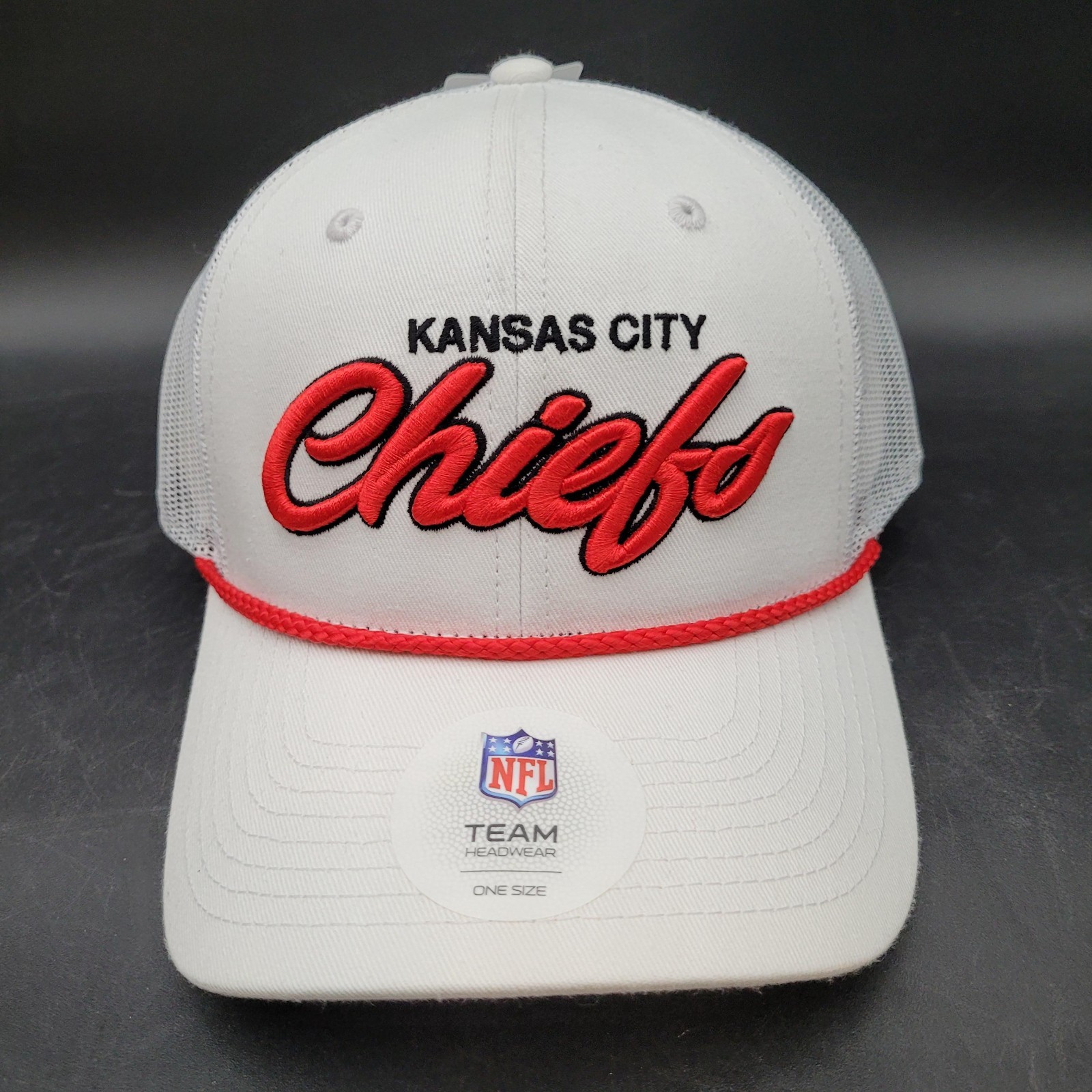 New NWT Unisex Red White KC Kansas City Chiefs Raise Logo NFL Football Hat Cap
