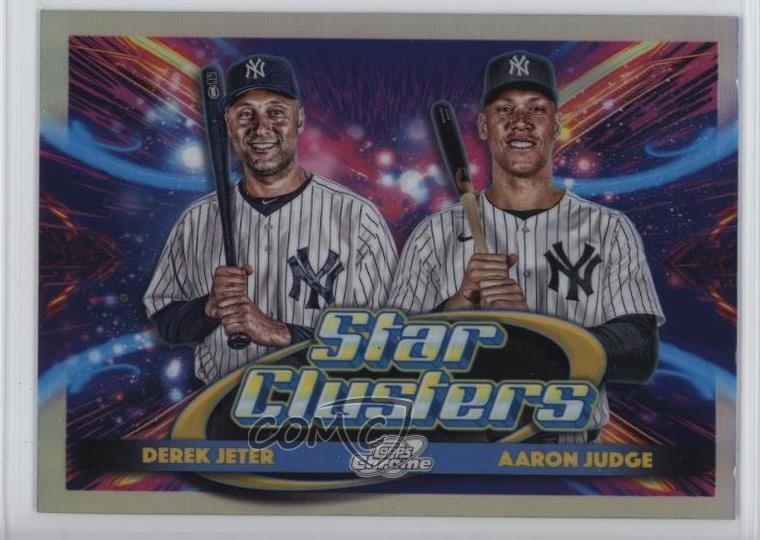 2025 Topps Cosmic Chrome Star Clusters Aaron Judge Derek Jeter #DSC-1 HOF 4k8