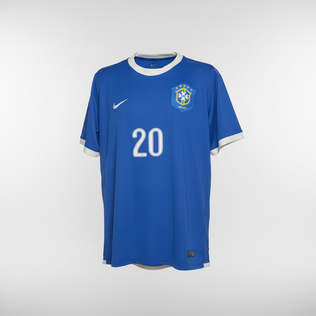 2006-2007 Brazil Anderson AWAY Kit Soccer Jersey Football Shirt Nike XL Auth.