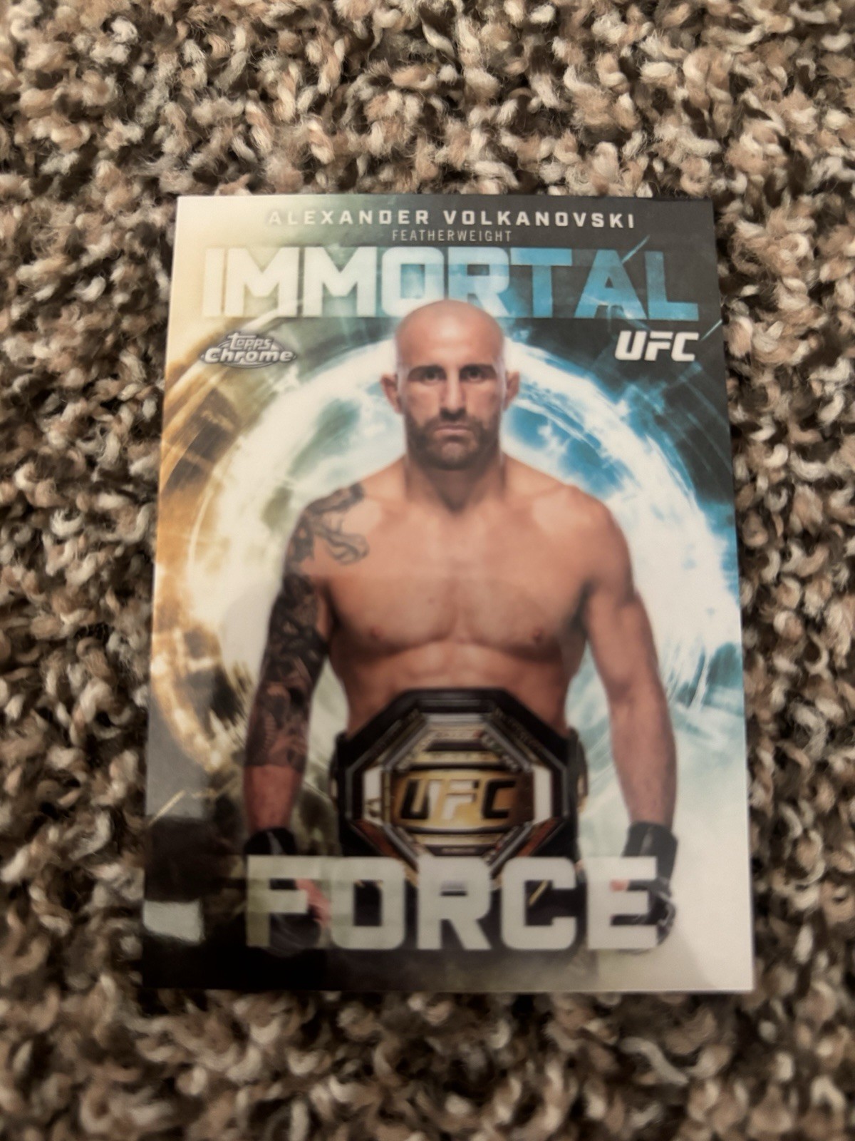 Alexander Volkanovski 2026 Topps Chrome UFC #IF-7 Immortal Force SSP Case Hit!