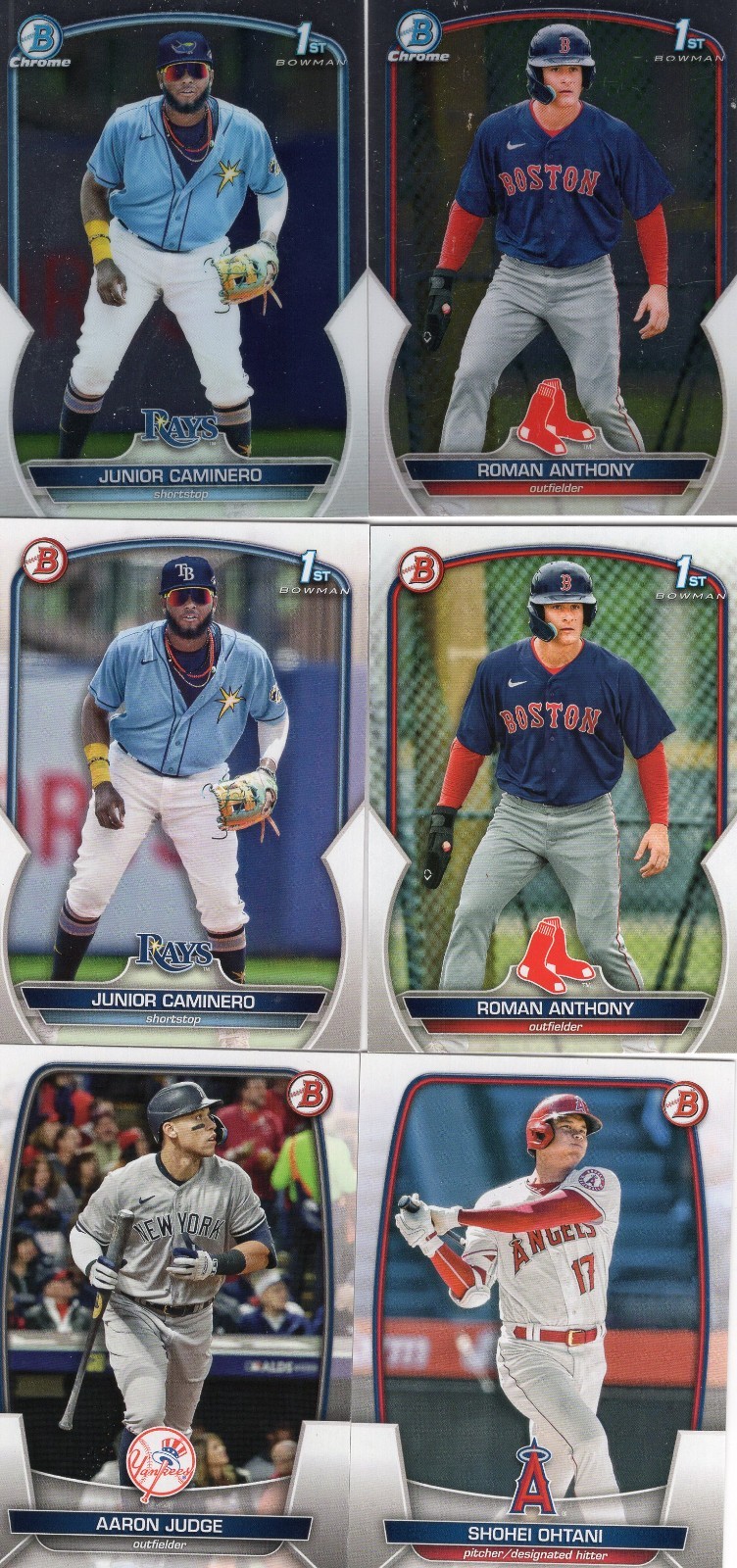 2023 Bowman Baseball Complete 400 Card Set BP 1-150, BCP 1-150 & Base #1-100