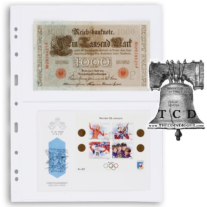 10 Lighthouse Grande Page 2C Stamp Sheet Fits Graded Currency Slab PMG PCGS Case