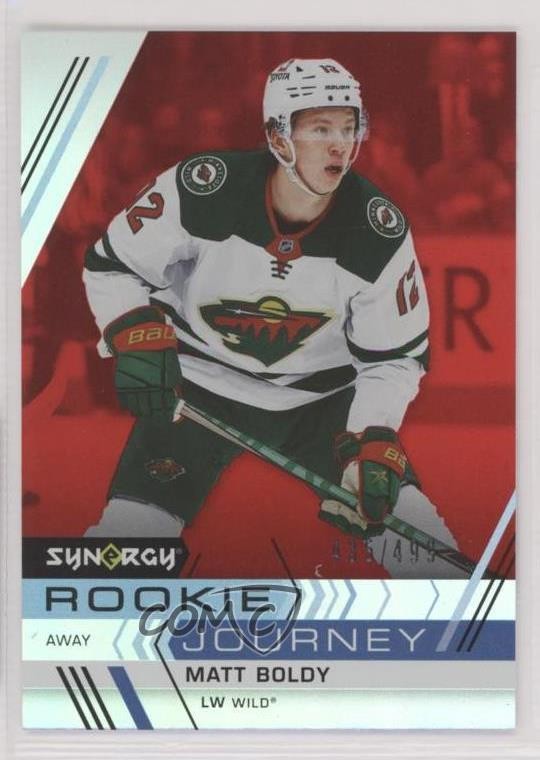 2022-23 Upper Deck Synergy Rookie Journey Red Away /499 Matt Boldy #RJ-1 RC 14sr